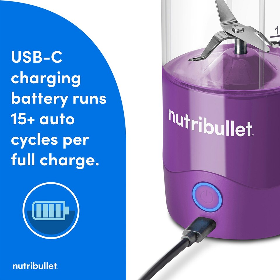 image 1 of nutribullet Portable Blender Purple Purple