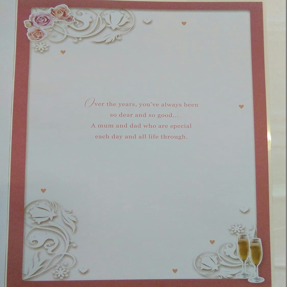 image 1 of Mum & Dad Golden Anniversary Congratulations Opacity Card
