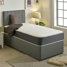 Linear Cool Touch Hybrid Mattress - 20cm Deep, Soft Firmness Grey | Small Double