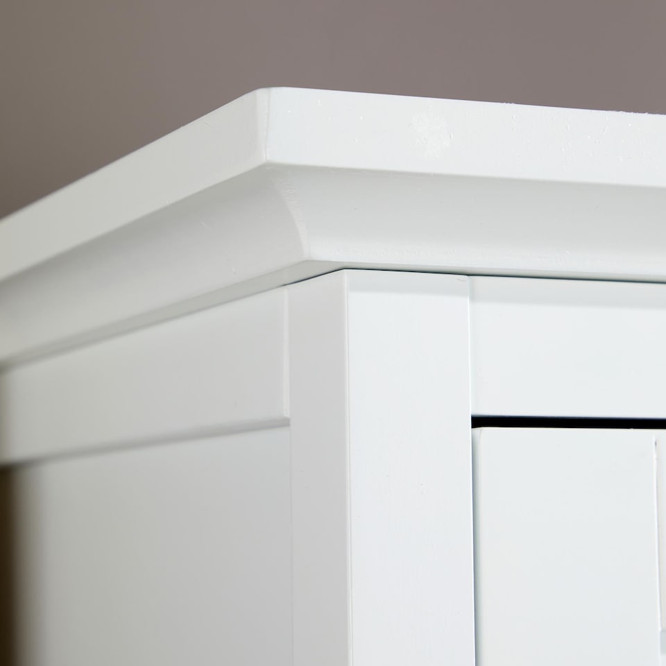 image 1 of Bellevue 1 Or 2 Door Wardrobe MDF Bedroom Furniture White | White