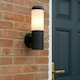image 2 of CGC HUMERA Round Cylinder Black Outdoor Wall Light Black