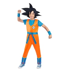 Dragon Ball Z Childrens/Kids Goku Costume Set | Orange | Orange/Blue/Black | 7-9 years | 1