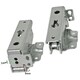 image 6 of SPARES2GO Integrated Door Hinge Pair compatible with Ikea Fridge Freezer 3362 3363 5.0 41,5 Silver