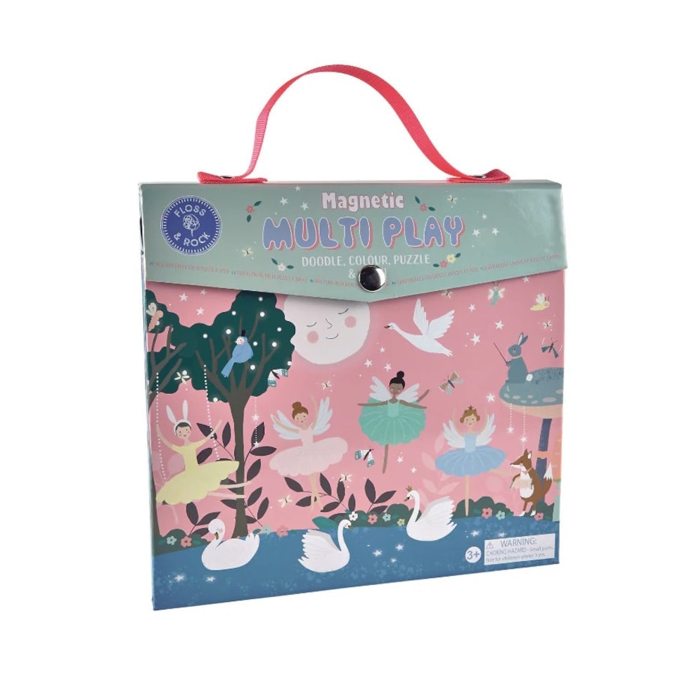 image 1 of Floss & Rock Magnetic 4 in 1 Activity Book - Enchanted Ballerina Multi | Multi | One Size | 1