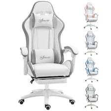 Vinsetto Racing Style Gaming Chair with Reclining Function Footrest, Blue