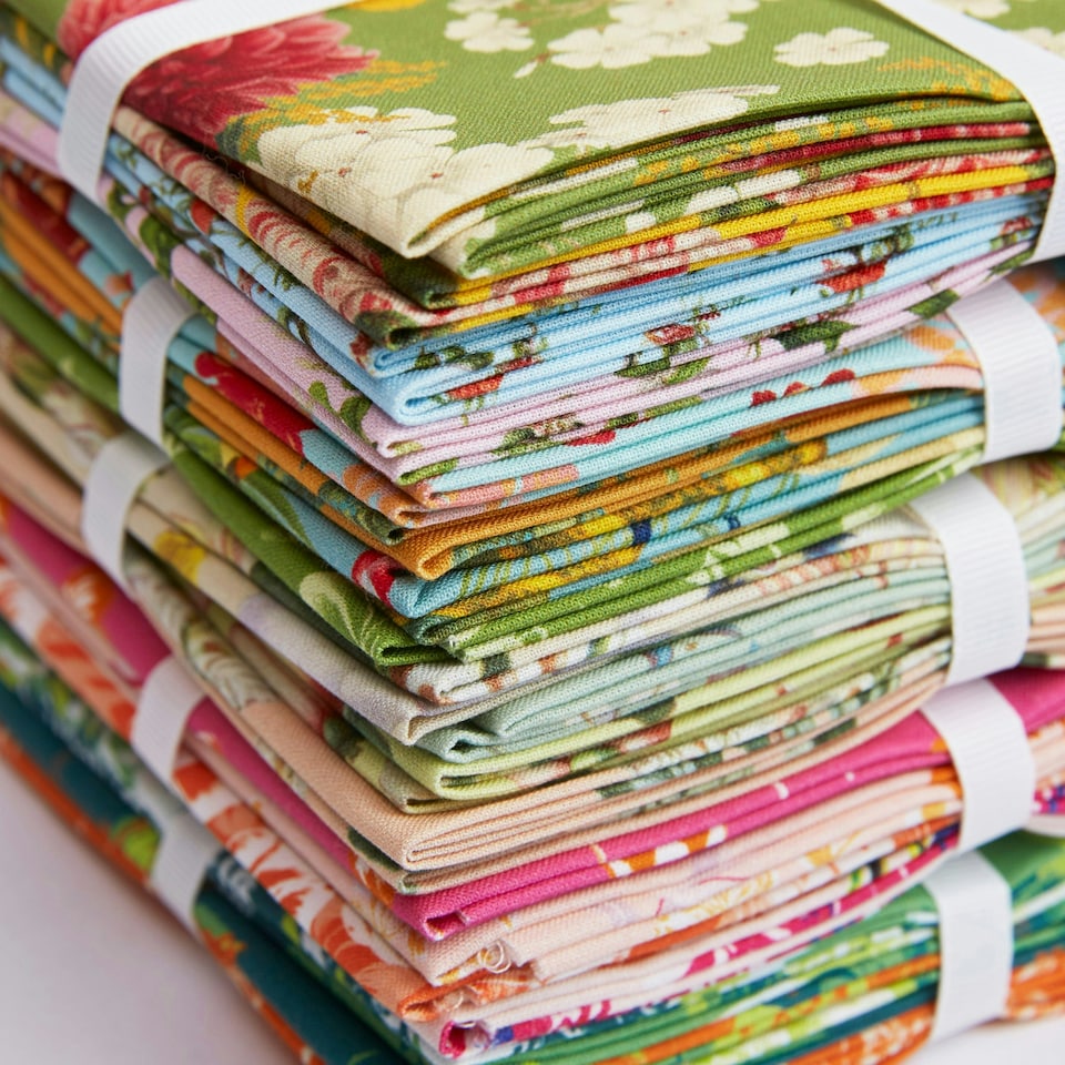 image 1 of RHS Fat Quarter Fabric Bundle, Geissler, 45 x 56cm