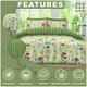 image 5 of Delphie Printed Duvet Cover Set Reversible Polycotton Beddings Multi | King