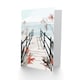 image 2 of Beach Trail Soft Pastel Red Boho Floral Him Her Birthday Card