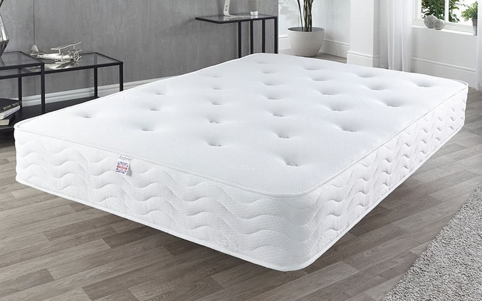 image 1 of Aspire Pocket+ 1000 Tufted Mattress Double | White | 1