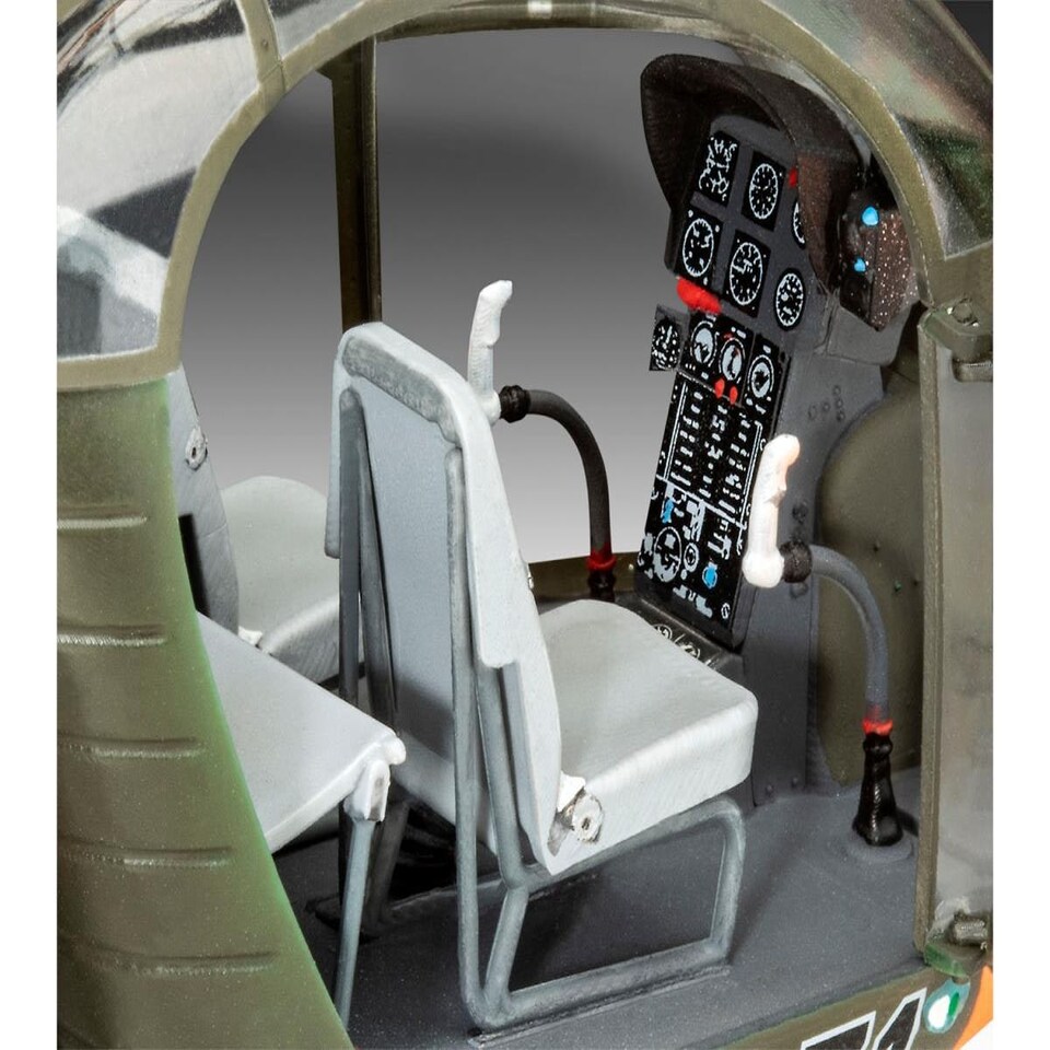 image 1 of Revell French Alouette II Helicopter Model Set (1:32 Scale)