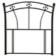 image 1 of 3ft Single Football headboard.Metal black soccer, sports bed head end. 3ft Single Black | 3ft Single