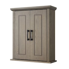 Teamson Home Wooden Bathroom Wall Medicine Storage Cabinet
