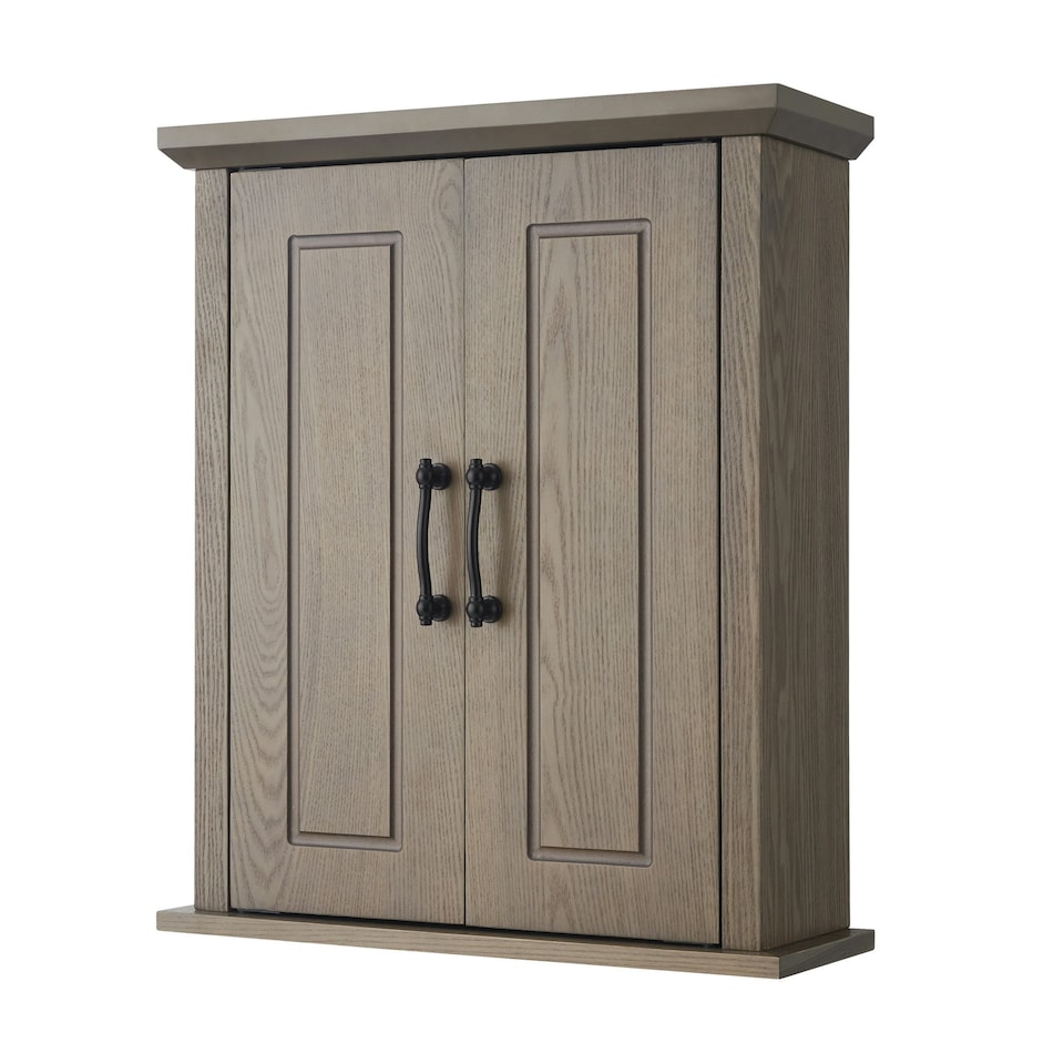 image 1 of Teamson Home Wooden Bathroom Wall Medicine Storage Cabinet