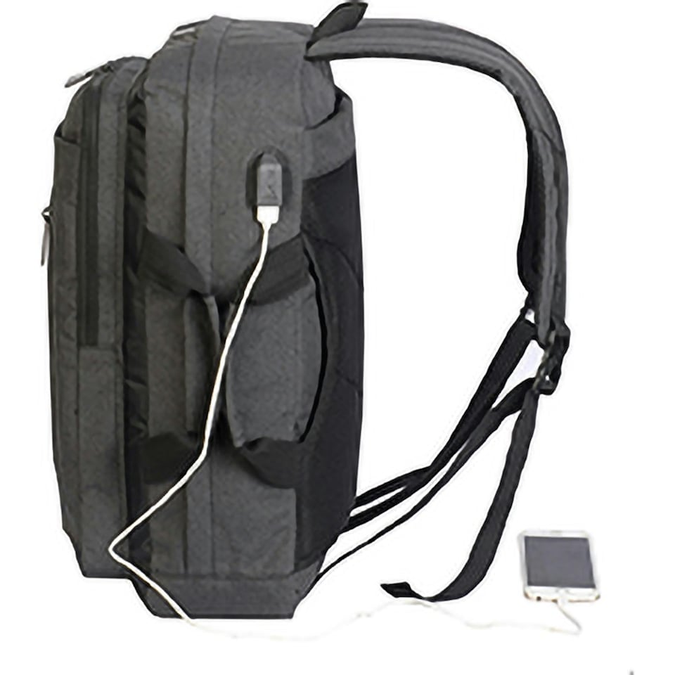 image 1 of Shugon Bordeaux Laptop Briefcase - Dark Grey/Black - One Size