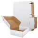 image 1 of 50 x 10 x 6 x 4" (250x150x100mm) White Single Wall Easy To Assemble Postal Shipping Die Cut Boxes White