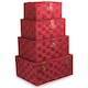 image 2 of Twisted Red Paper Rope Basket Red | Red | L