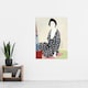 image 4 of Woman In Summer Clothing Vintage Japan Wall Art Print Hashiguchi 24x32"