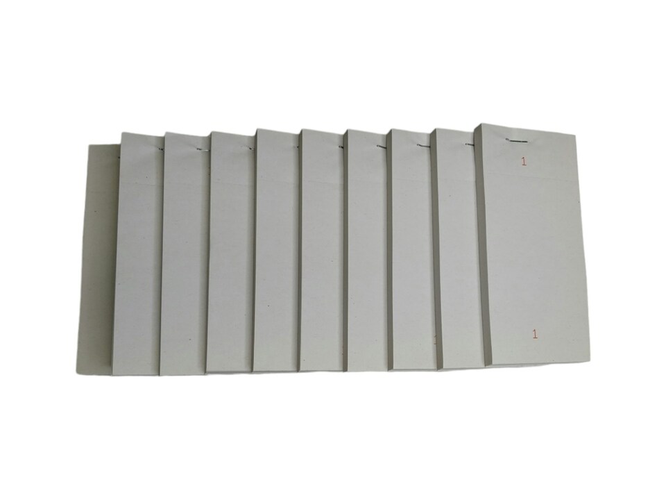 image 1 of Pack of 10 63mm x 127mm Plain White Numbered Service Pads