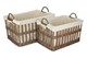 image 1 of Set of 2 Malmo Openwork Laundry Storage Basket | Brown | Brown