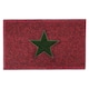 image 2 of Christmas Star PVC Spaghetti Doormat - Red, Black & Green Design | Red | 75x45cm