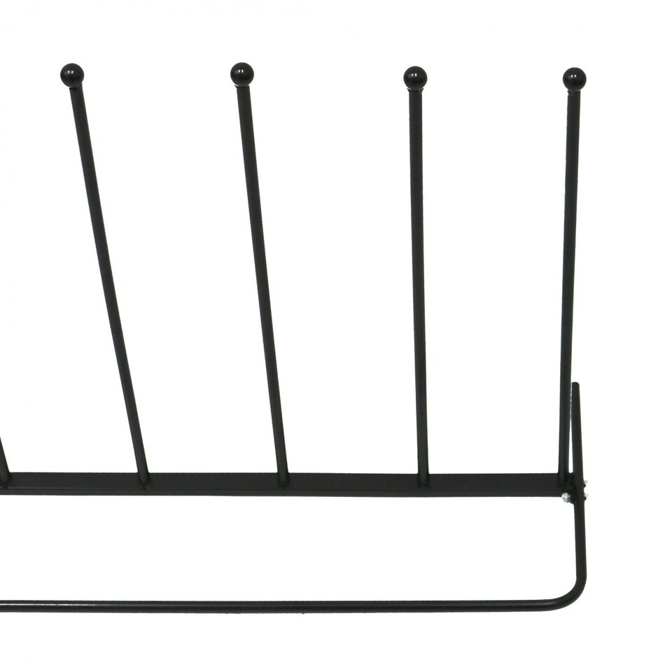 image 1 of Oypla 4 Pair Wellington Welly Walking Boot Rack Stand Storage Holder Black