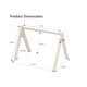 image 2 of Wooden Activity Gym for Newborn Baby
