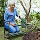 image 2 of Outsunny Garden Kneeler Foldable Seat Bench EVA Foam Pad with Tool Bag Pouch