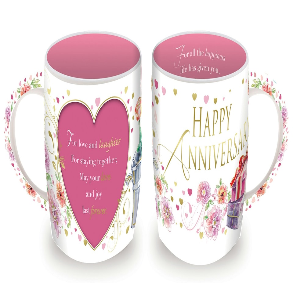 image 1 of Happy Anniversary Celebrity Style Mug