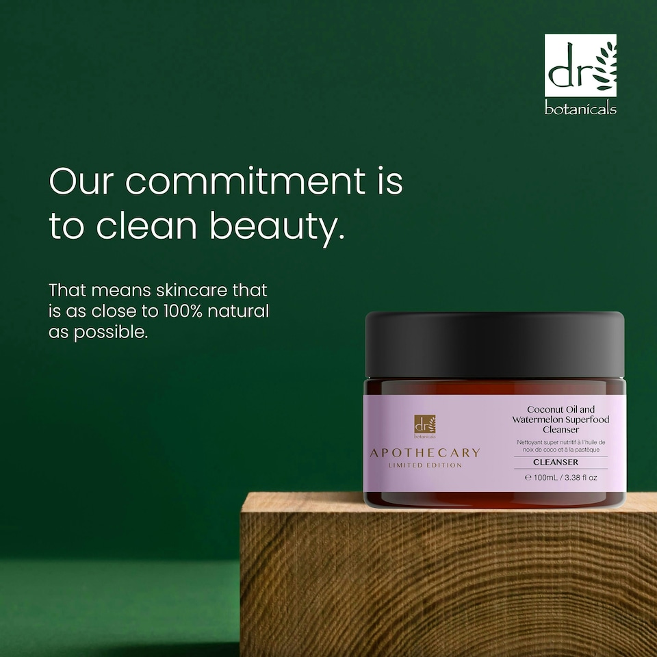 image 1 of Dr Botanicals Coconut Oil & Watermelon Superfood Cleanser 100ml