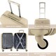 image 5 of Flight Knight Suitcase Set, Large Suitcase, Extra Large Suitcase, Cabin Suitcase 55x40x20cm - 60+ Airlines Approved - EasyJet, Jet2, Ryanair Priority Carry On Cream | Champagne | Large