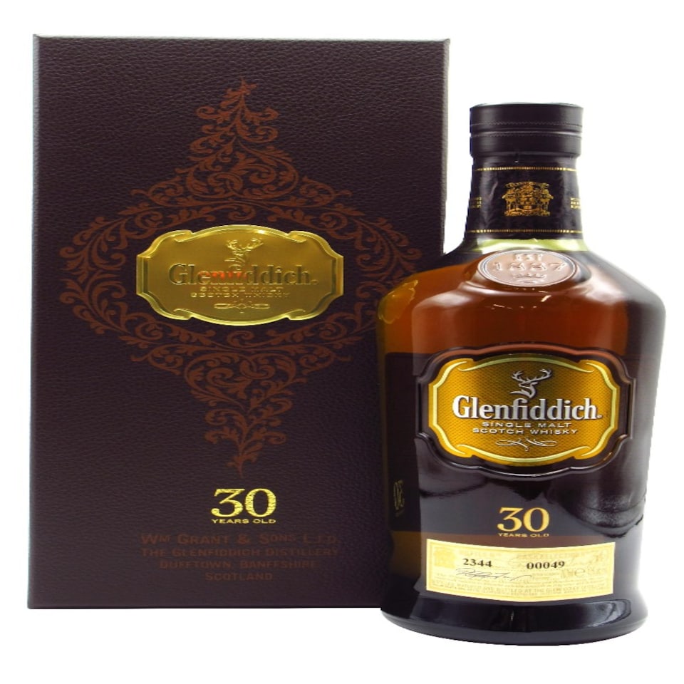 Glenfiddich - Single Malt Scotch 30 year old Whisky (Old Bottling)