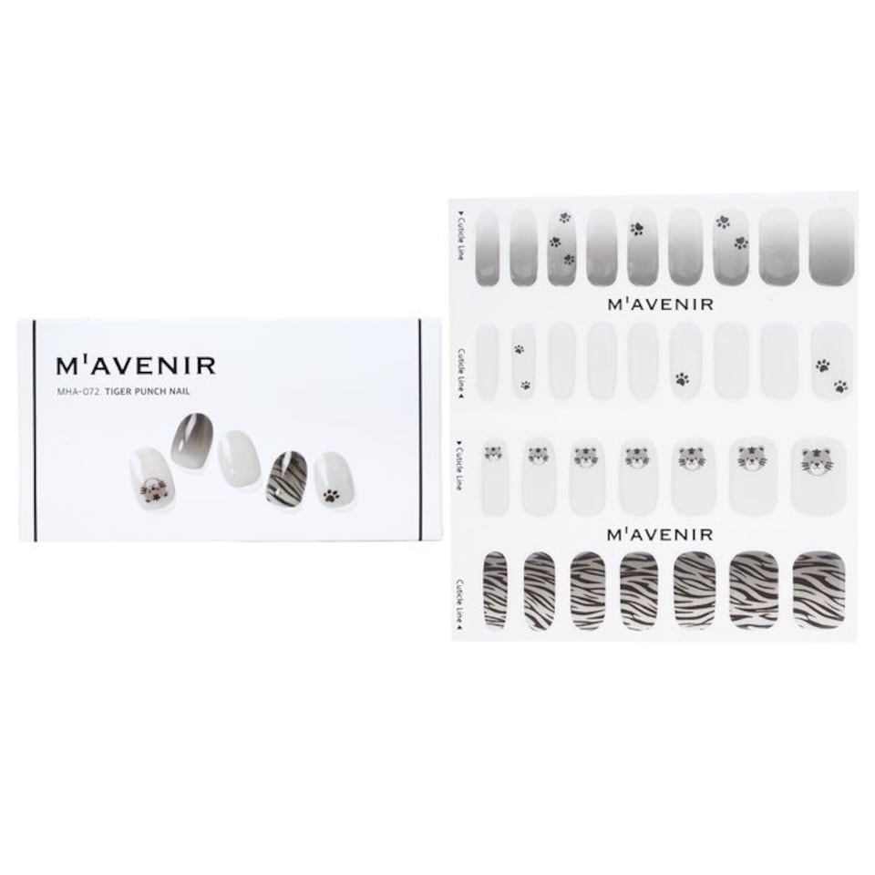 image 1 of Nail Sticker (patterned) - # Tiger Punch Nail - 32pcs Multi