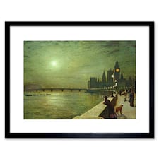 John Atkinson Grimshaw Reflections On Thames 1880 Framed Wall Art Print