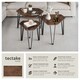 image 2 of Coffee Table Torquay - 3 nesting tables, industrial style | Brown | Industrial wood dark, rustic | 58,70 x 52 x 45,50 cm | 1