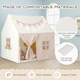 image 7 of COSTWAY Kids Play Tent Children Large Playhouse w/ Padded Mat
