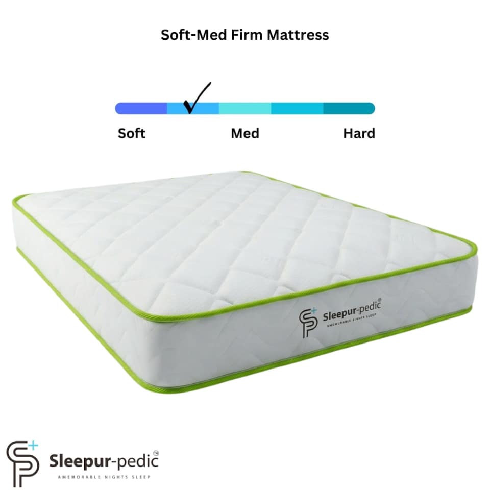 image 1 of Single Memory Infused Foam and Spring Mattress, 17cm Thick, 90 X 190cm,