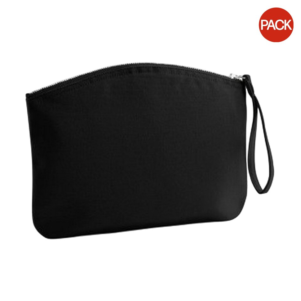 Westford Mill EarthAware Organic Spring Wristlet (Pack of 2) - Black - L Black