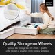image 2 of Smartstore Bedroller Underbed Storage Box with Transparent Foldable Lid 60L, 4pk