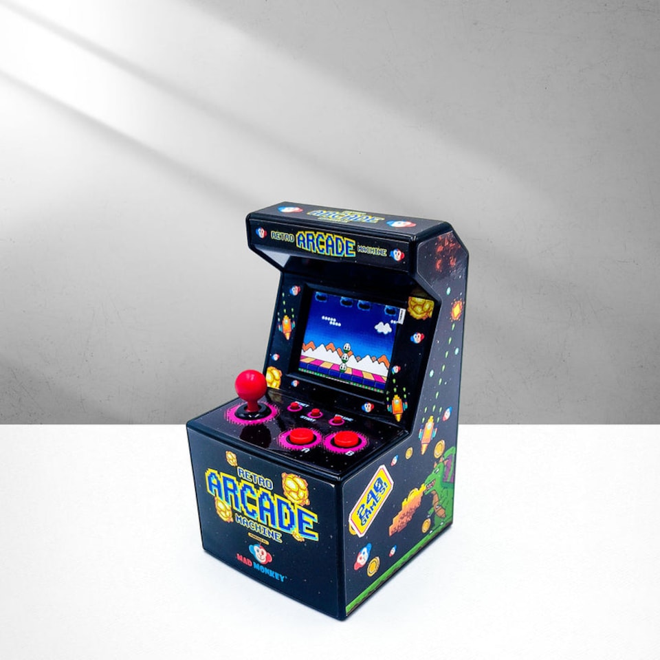 image 1 of Mad Monkey - Retro Mini Arcade Machine - 240 x 8-Bit Games