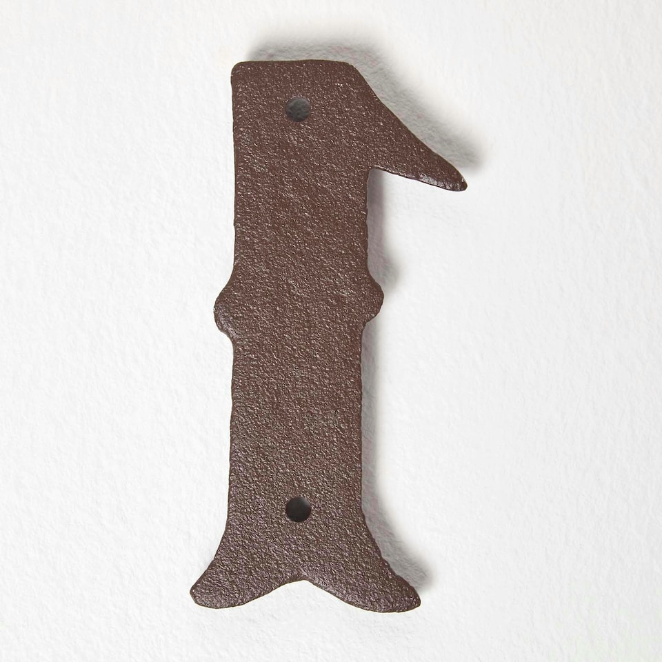 image 1 of Homescapes Cast Iron House number, 1