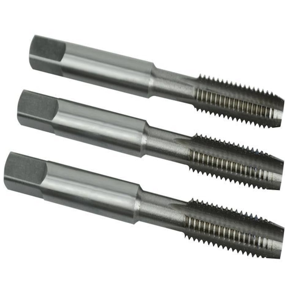 Faithfull Hss Straight Flute Tap Set M8 X 1.25, 3 Piece