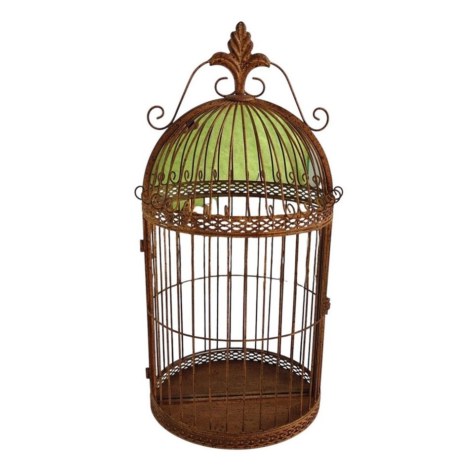 image 1 of Garden Mirror Cage - Metal - L17 x W32 x H63 cm - Rusty