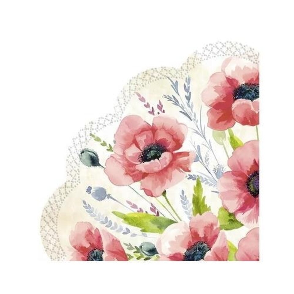 IHR Rondo Napkins Mohana Cream  30cm 3ply 12 Pack