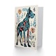 image 2 of Greeting Card Great Dane Dog Lover Floral Folk Art Pattern Birthday