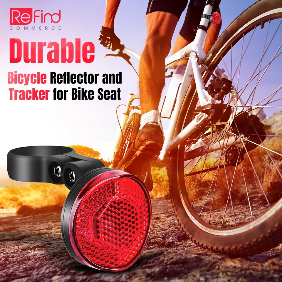 image 1 of Airtag Bike Reflector Holder for Apple Airtag Bicycle Tracker (No P09)