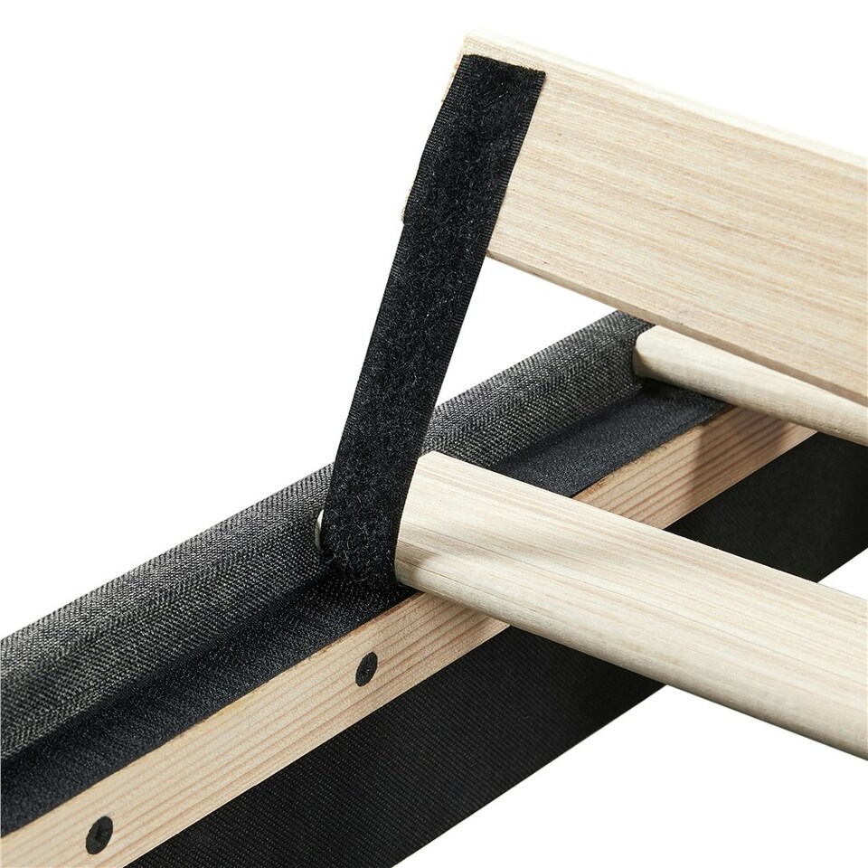 image 1 of Yaheetech 150 cm W × 200 cm L Upholstered Bed Frame Dark Grey