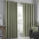 image 1 of Fusion Strata Eyelet Curtains Green