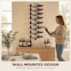 image 4 of HOMCOM Wall Mount Wine Rack for 8 Wine Bottles, Black