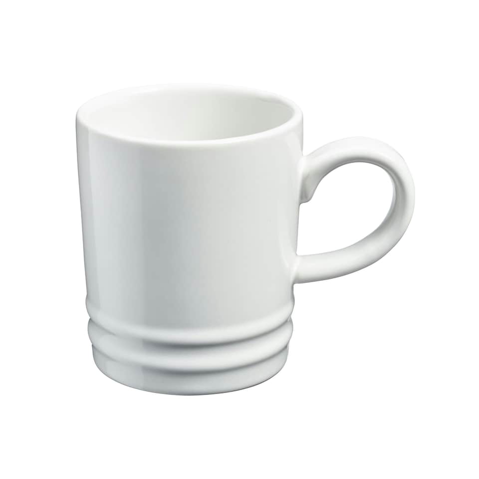 image 1 of Cooks Professional 4 Piece Mug Set |  Durable Dishwasher Safe Stoneware | 350ml | White | White