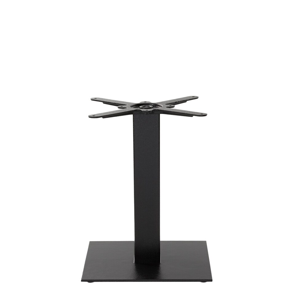 Black Cast Iron Square Table Base - Small - Height - 730 mm Black